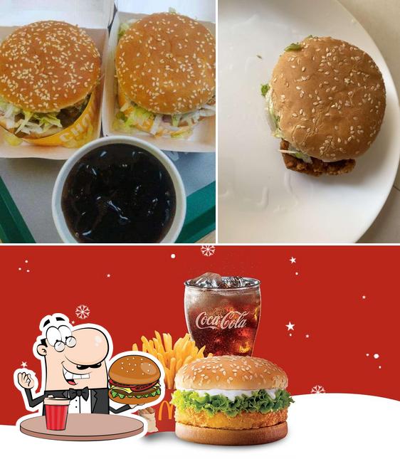 Get a burger at McDonald's