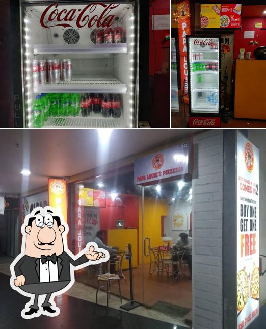 The interior of Papa Louie's Pizza Thiruvalla