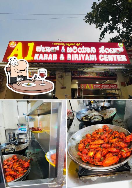 Food at A1 Kabab and Biryani center