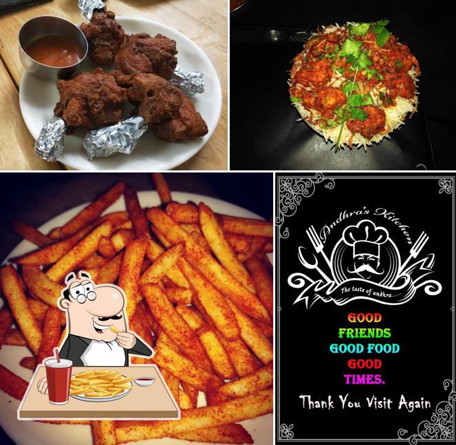 Order chips at Andhra's kitchen