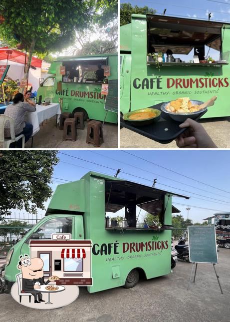 The exterior of Cafe Drumsticks