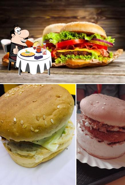 Try out a burger at Chrompet Cafe