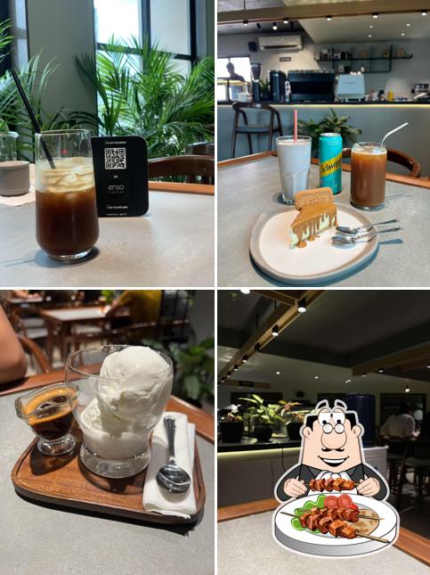 Among different things one can find food and drink at Enso Coffee
