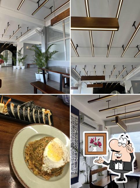 The interior of Manna Kimbab Korean Food