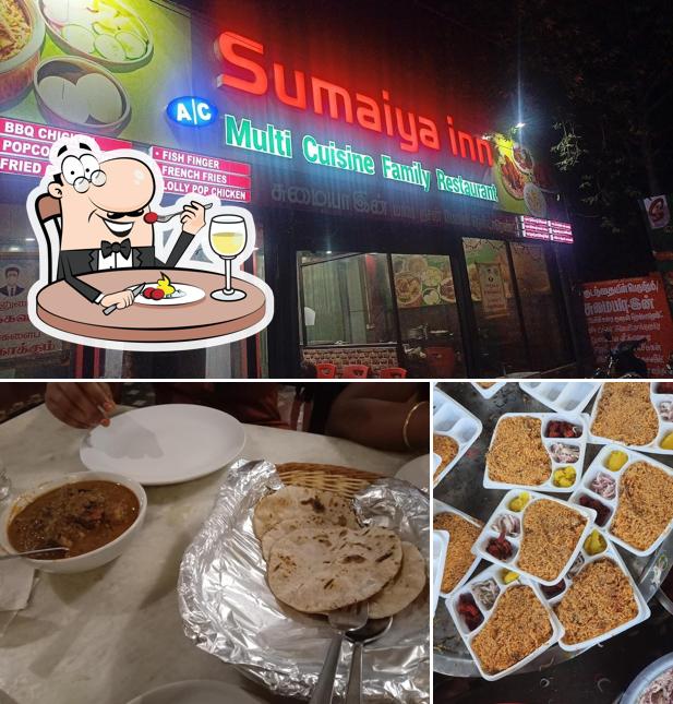 Among various things one can find food and exterior at Sumaiya Inn