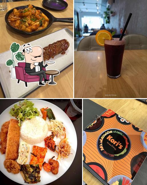 The picture of interior and drink at Kori's