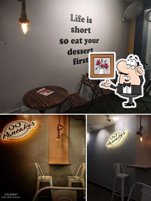 The interior of 99 Pancakes