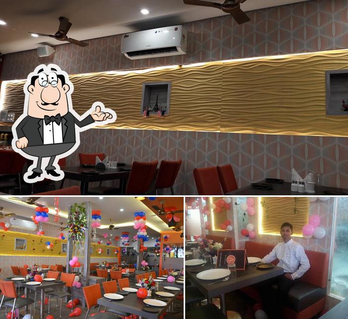 The interior of Amrit Sweets And Restaurant