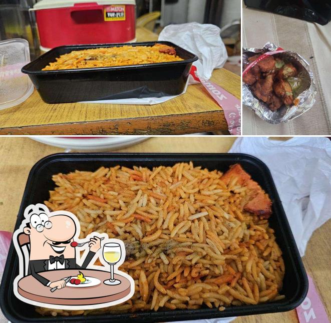 The image of food and interior at Chicken King