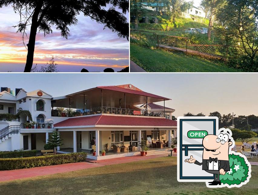 Enjoy the view at the outside area of Kasauli Club
