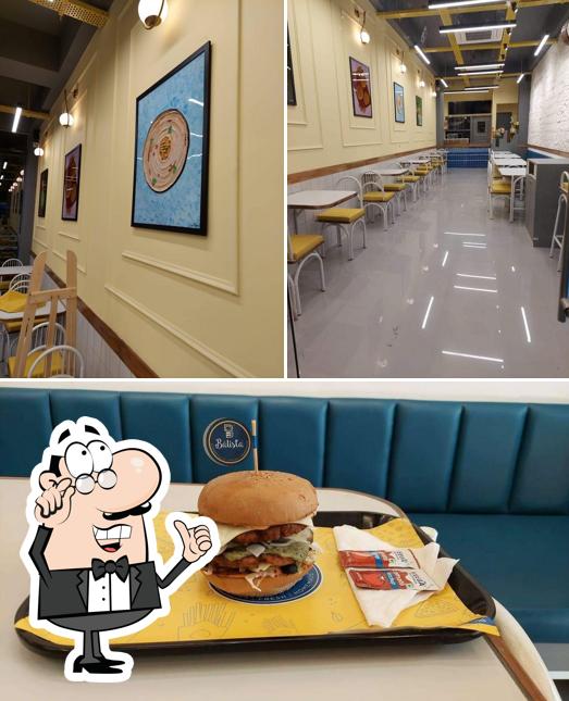 This is the photo depicting interior and food at Balista