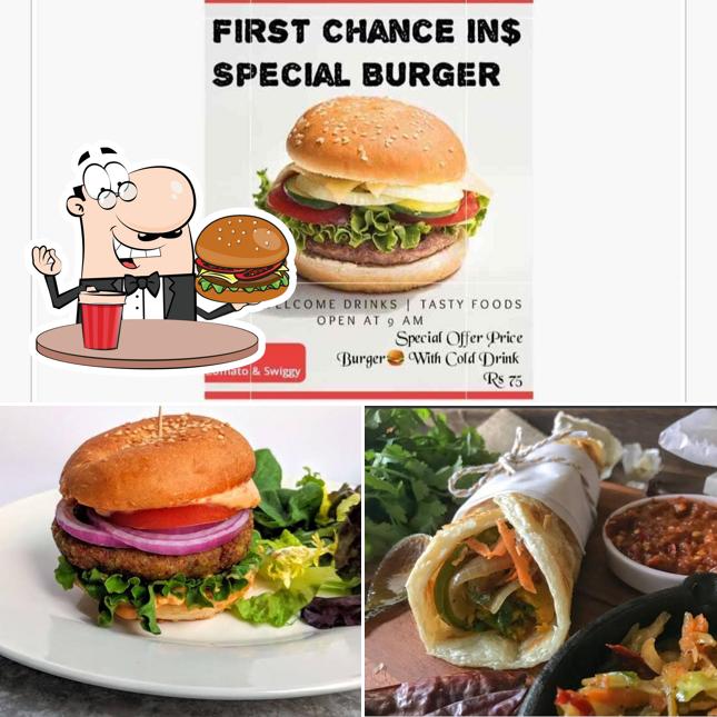 Get a burger at FirsT ChancE In$
