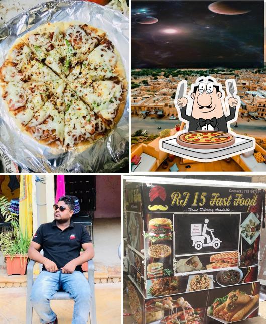 Get pizza at RJ 15 Fastfood