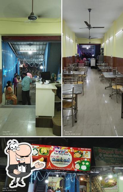 Look at the picture of Welcome pure veg Hotel