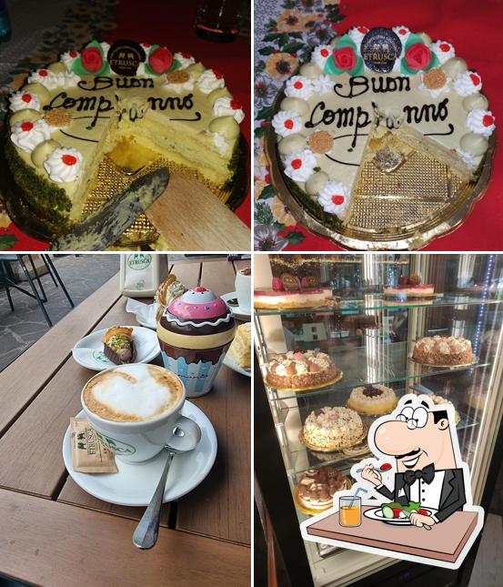Platti al Pasticceria Etrusca