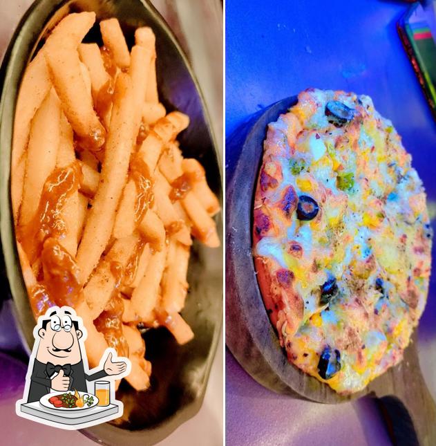 Food at Hubble Bubble Café