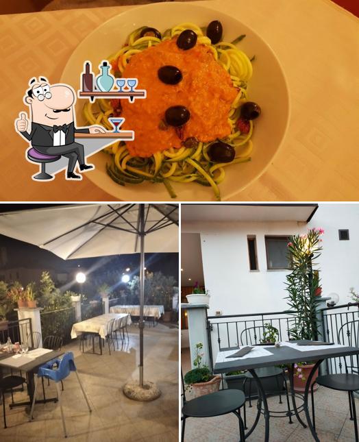 Tra le diverse cose da Pizzeria Vesuvio si possono trovare la interni e cibo