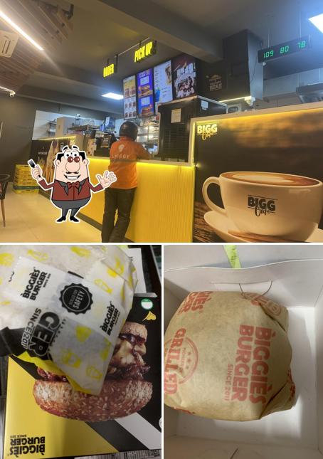 The picture of food and beverage at Biggies Burger : Gunjur