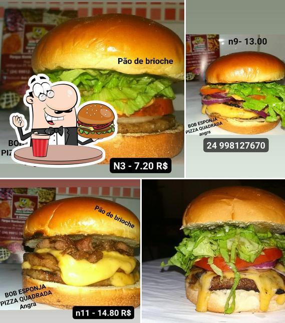 Bob Esponja Pizza Quadrada Angra