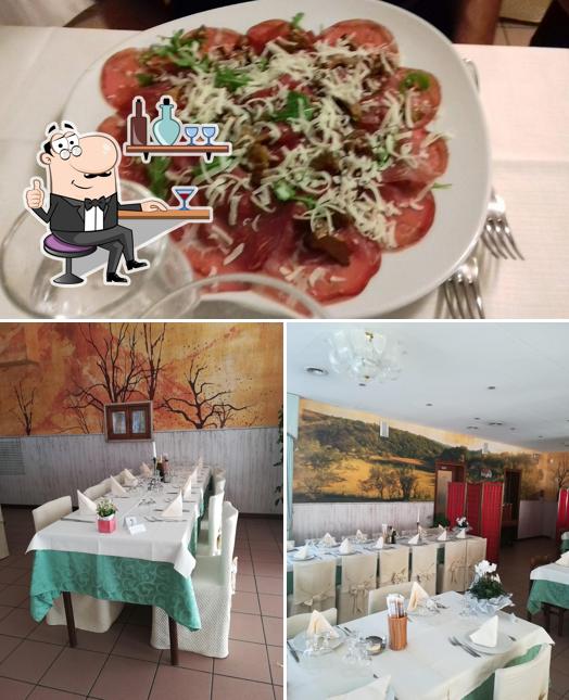 Ristorante Casa Marseille Massimo Doro si caratterizza per la interni e cibo