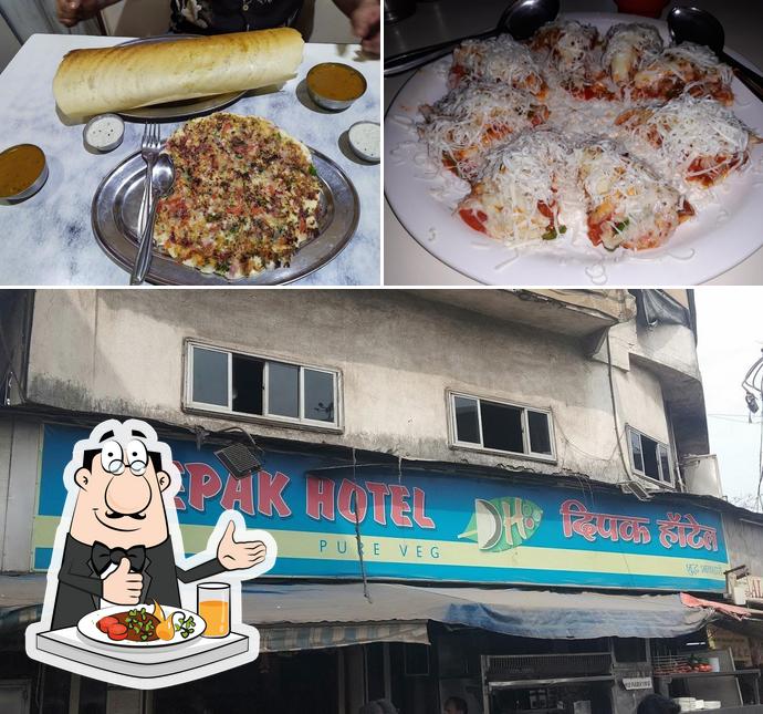 Food at Deepak Hotel