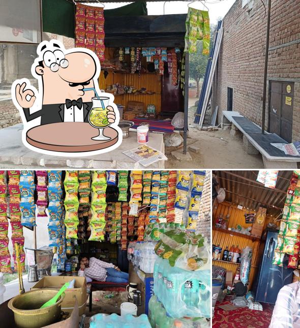 This is the picture depicting drink and interior at Janata tea & coffee point