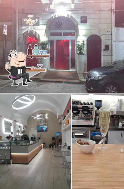 Gli interni di Miló caffetteria gelateria