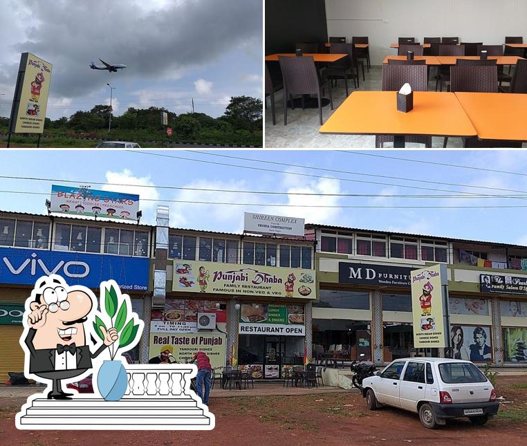 Take a look at the image showing exterior and interior at Punjabi Dhaba Veg Non-veg