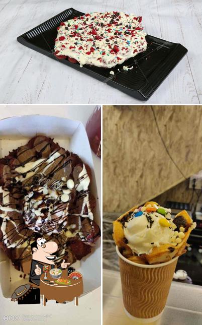 Food at The Belgian Waffle Xpress