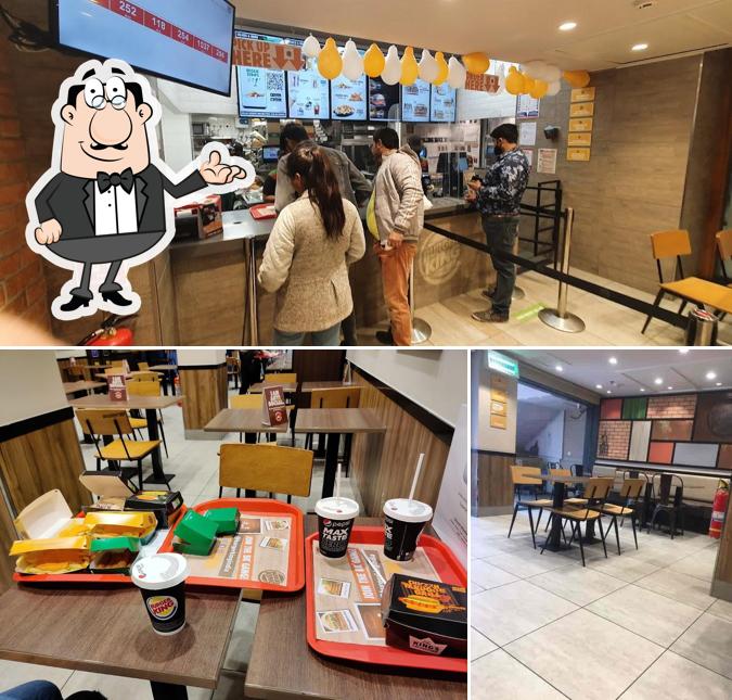 The interior of Burger King