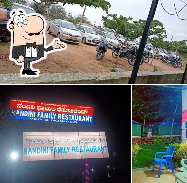 The interior of Nandini Family Restaurant