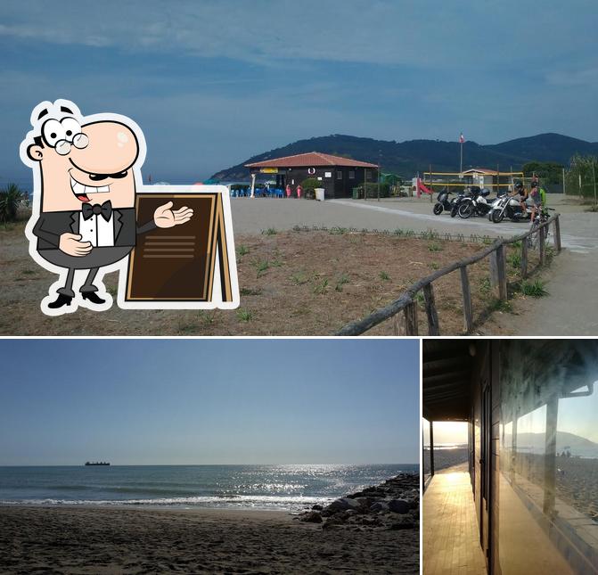La immagine della esterno e interni di Spiaggia libera Bagni Oasi Chiosco