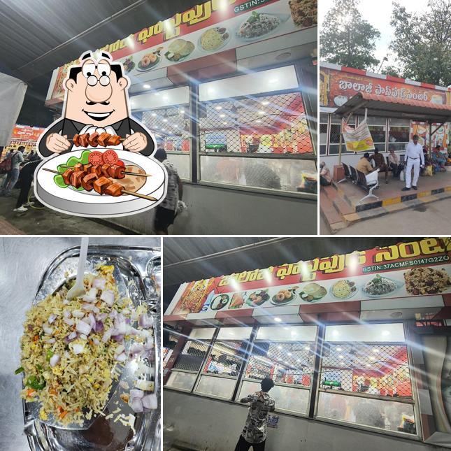 Meals at Balaji Fast Food Center, Near Vijayawada Bus Stand