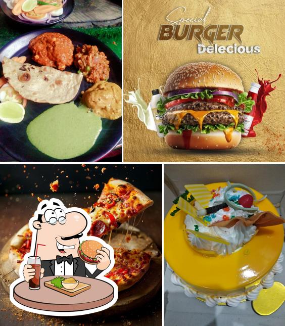 Get a burger at JANNAT CAFE AND RESTAURANT