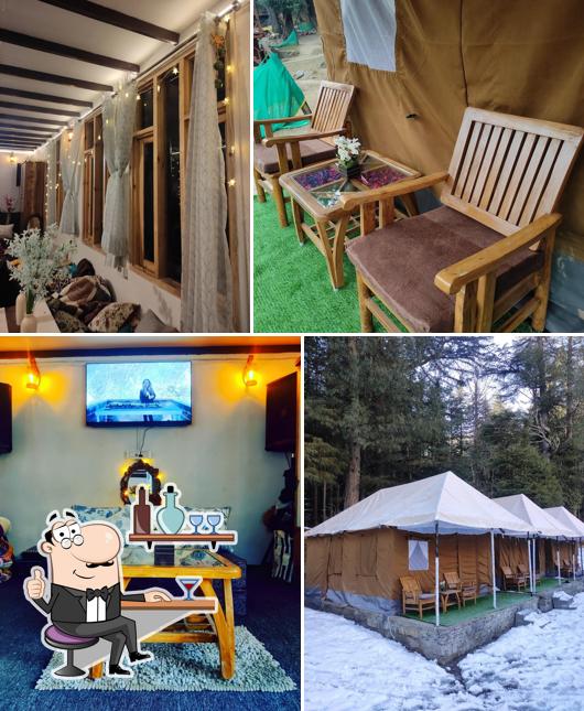 The interior of Madhurban glamping