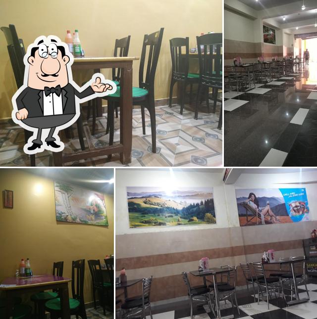 The interior of New Sankhyan fast Food Point