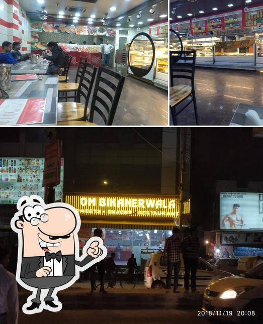 The interior of Om Bikanerwala