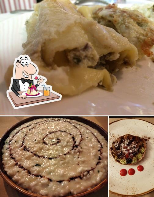 Osteria Santa Maria Trecate di Nicolò Vignarelli offre un'ampia gamma di dessert
