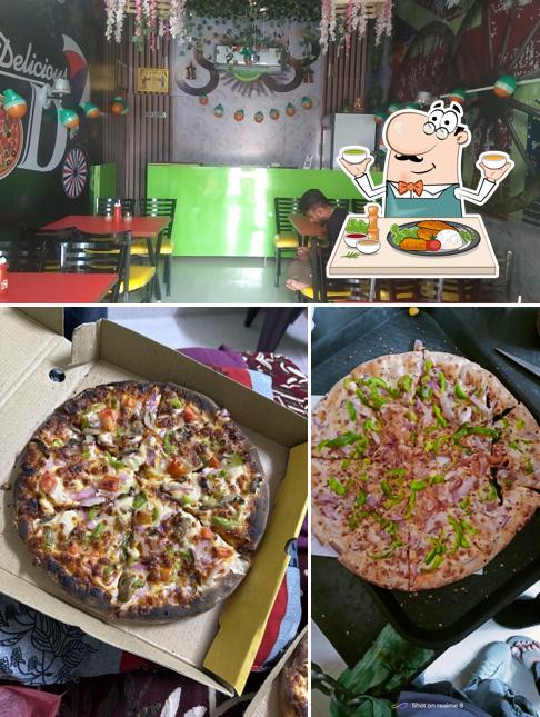 This is the image depicting food and interior at PIZZA WORLD