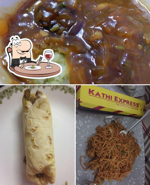 Food at kathi express