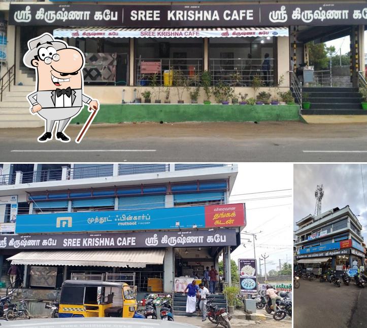 The exterior of Sree Krishna Cafe