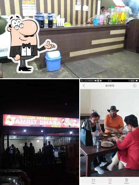 The interior of Amrit Dhaba
