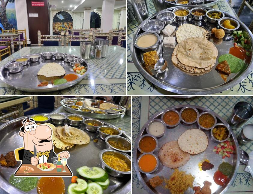 Food at Govinda's Gujarati Thali Restaurant