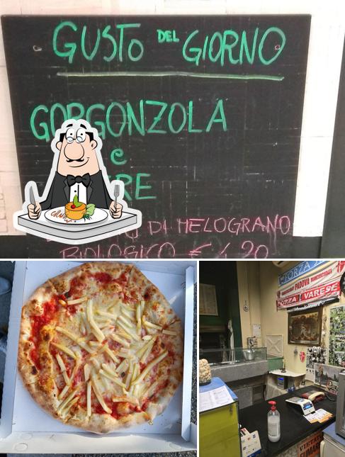 Pizzeria Riello si caratterizza per la cibo e lavagna