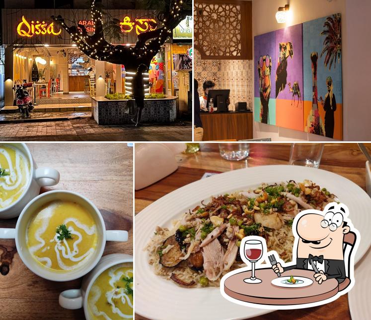 Food at Qissa Arabic Restaurant