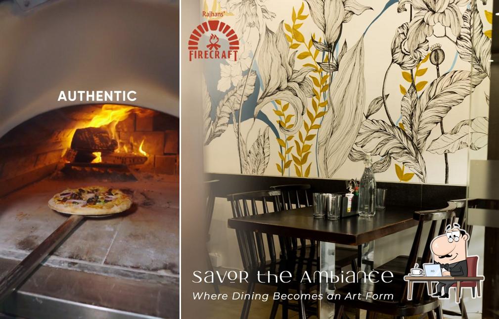 Check out how Firecraft Woodfire Pizza by Rajhans looks inside