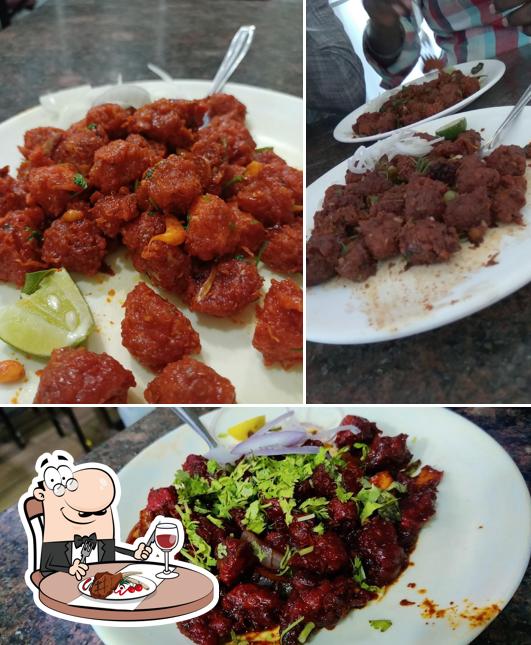 Get meat dishes at Manikanta Fast Food Centre