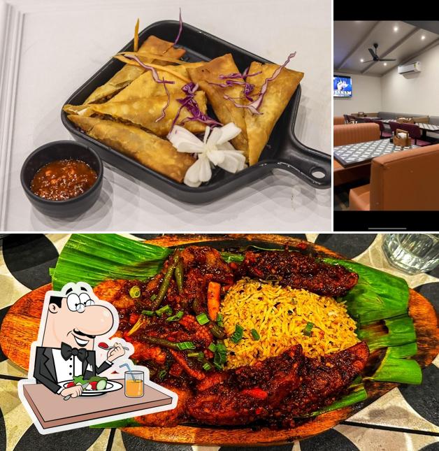 The photo of food and interior at STIX