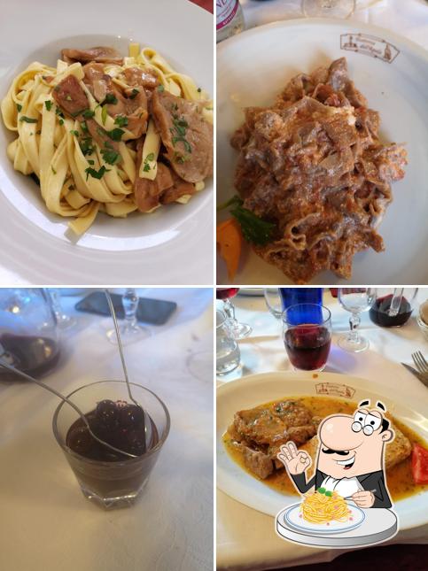 Spaghetti alla carbonara al Trattoria dell'Aquila