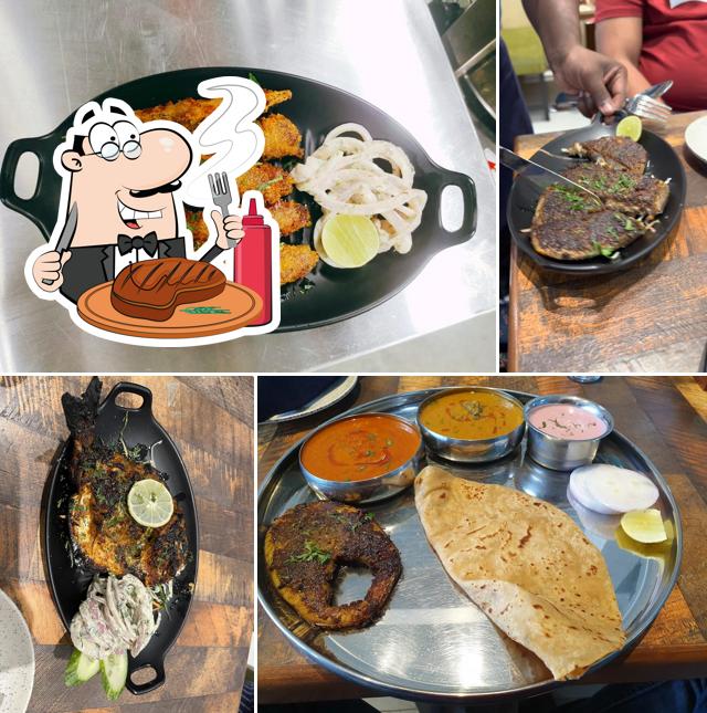 Get meat dishes at The Ocean Grills Restaurant